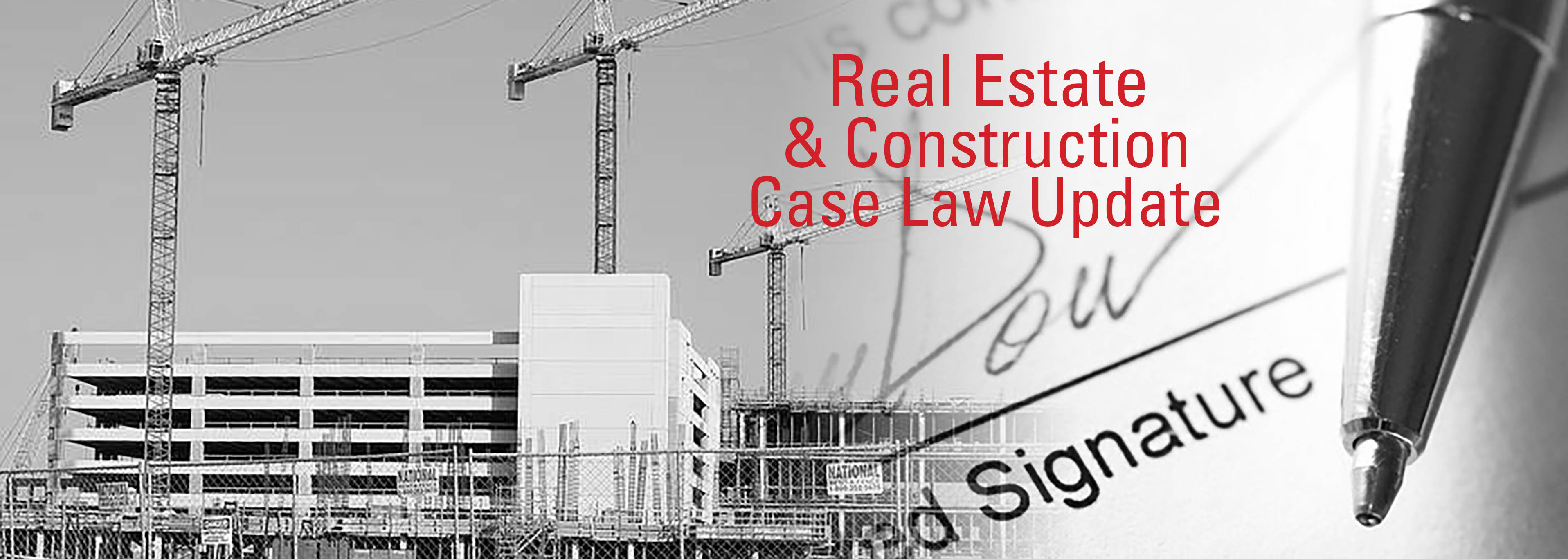 Real Estate Case Law Update